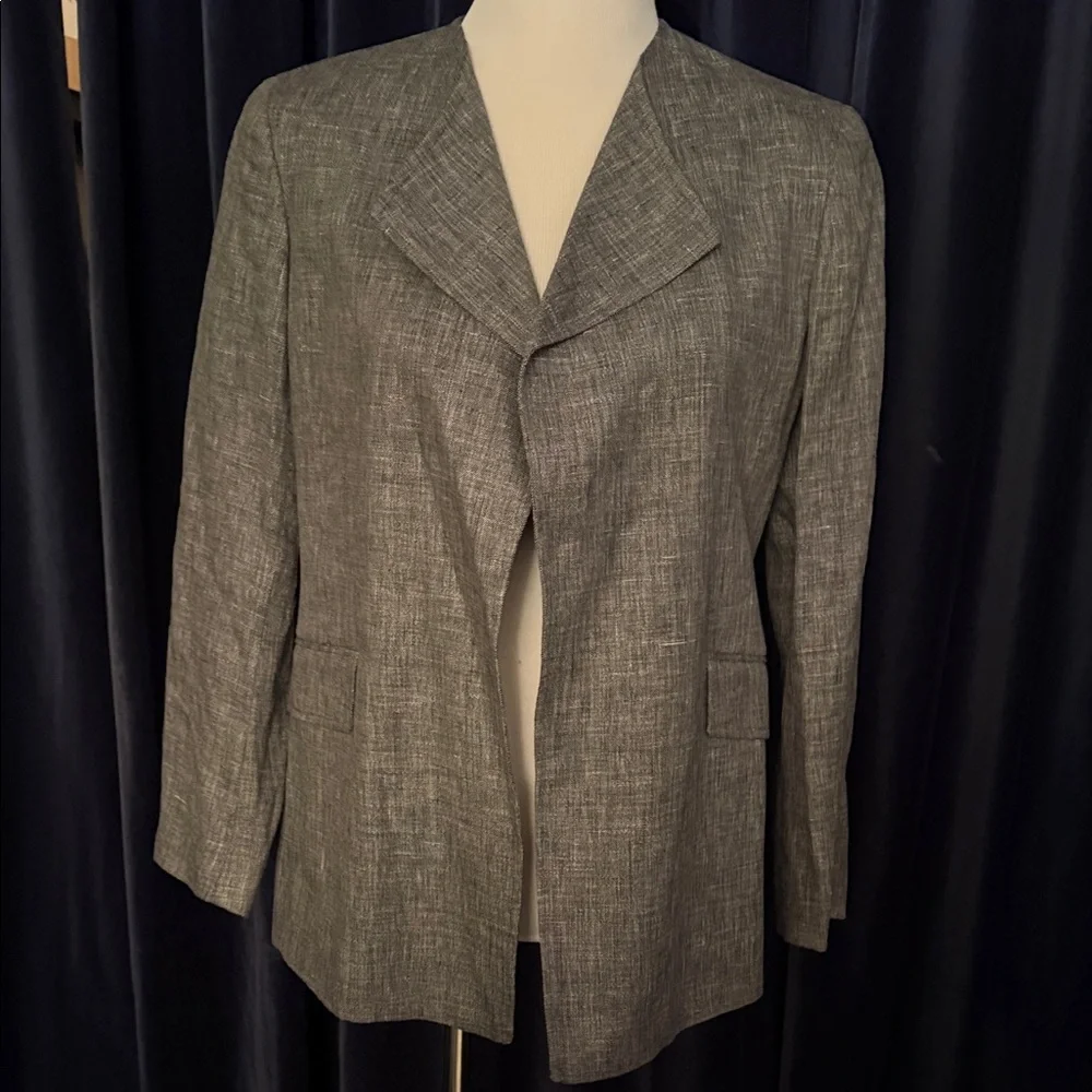 Lafayette 148 New York Charcoal Blazer - Picture 1 of 4